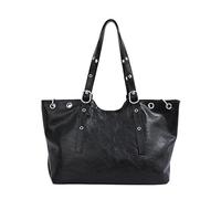 CHANGYUE Große Damen-Schultertasche aus PU-Leder for Pendler | Alltäglicher, vielseitiger Tragegurt mit Ösenakzent, geräumig, 37 x 24 x 15 cm, Hellbraun