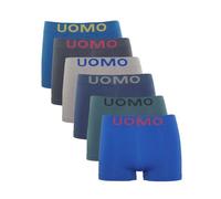 Channo Herren Nahtlosen Nylon Boxershorts: Weich und Bequem - Packung mit 6, Mehrfarbig D, 5XL