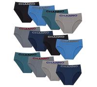 Channo Herren Seamless Slip aus Nylon, Weich und Elastisch, Dauerhafter Komfort. (Paket mit 12 Stück, Sortiment XXL)