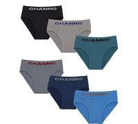 Channo Herren Seamless Slip aus Nylon, Weich und Elastisch, Dauerhafter Komfort. (Paket mit 6 Stück, Sortiment L)