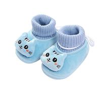 Chanpning Babysocken, Rutschfeste Wärmeschuhe Dick Hausschuhe Mit Antirutschsohle Norwegersocken Baby Kuschelsocken Niedliche Lauflernschuhe Klassische Krabbelschuhe Zur Geburt Socken 1 Paar Sneaker