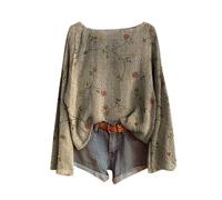 Chanpning Damen Pullover Elegant Merinowolle Strickpullover Locker Rundhals/v-Ausschnitt Longshirt Weich Knit Sweater Warm Winterpullover Autumn Winter Kaschmir Cashmere Wollpullover