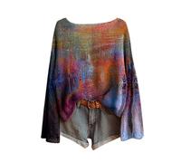 Chanpning Pullover Damen Elegant Merinowolle Strickpullover Rundhals/v-Ausschnitt Dünne Langarm Pulli Gestrickter Sweater Warm Winterpullover Autumn Winter Cashmerepullover Wollpullover