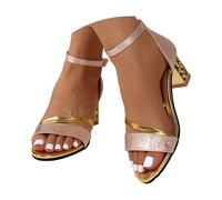 Chanpning Sandalen Damen High Heels Sexy Brautschuhe Schuhe Sommer Elegant Sandaletten Stiletto Absatz Offene Zehe Sandalen Elegant Hochzeit Abend Party Braut Schuhe