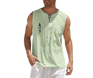 Chanpning Tank Top Herren Locker Basic Unterhemd Regular Fit Trägershirts Sommer Axelshirt Bodybuilding Top Casual Tank Top Freizeit Muskelshirt Classic T-Shirt Print Sportshirt Männer Achselshirts