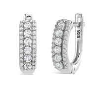 CHANTAL Silberohrringe mit klaren Zirkonen