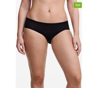 Chantelle Damen-Shorty SoftStretch Stripes, nahtlos, unsichtbar, Einheitsgröße 36–44, Schwarz
