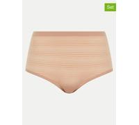 Chantelle Damen Taillenslip - SoftStretch Stripes, nahtlos, unsichtbar, Einheitsgröße 36-44 Nude One Size