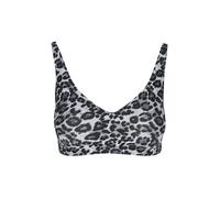 Chantelle - SoftStrech Power Tiefausgeschnittener BH grey leopard - Gr. - XL