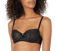 Chantelle Damen Day to Night Lace Unlined Bra Demi BH, Durchsichtig, schwarz, 85D
