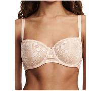 Chantelle Damen Day to Night Lace Unlined Demi Bra Halbschalen BH, Durchsichtig, Nude-Rouge, 70D