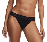 Chantelle Damen Easy Feel Floral Touch Tanga String Unterhosen | Blickdichter Tanga mit elegantem Spitzenband Perfekte Passform Optisch perfekt auf den BH aus der Serie abgestimmt