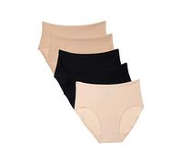 CHANTELLE Damen Shorty 5er Pack - SoftStretch, nahtlos, Baumwolle, Einheitsgröße, mehrfarbig, 36-44 Schwarz/ Nude/ Creme