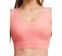 Chantelle Damen Soft Stretch Gepolstert V-Ausschnitt BH Top, Kerzenlicht Pfirsich, XS/S