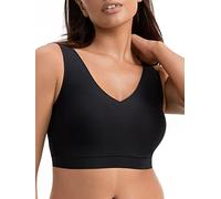 Chantelle Damen Softstretch Gepolsterter Bralette mit V-Ausschnitt BH, Undurchsichtige, Schwarz (2er-Pack), M/L