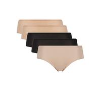 CHANTELLE Damen Shorty 5er Pack - SoftStretch, nahtlos, Baumwolle, Einheitsgröße, mehrfarbig, 36-44 Schwarz/ Nude/ Creme