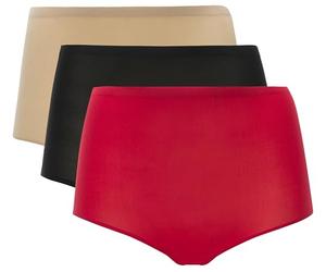 Chantelle Damen Softstretch Slip Mit Hoher Taille 3er-Pack, Mehrfarbig, One Size