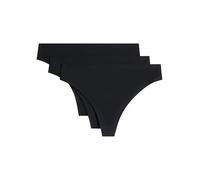 Chantelle SOFTSTRETCH, Slip (Pack X3), Unnsichtbare Unterwäsche für Dame, Einheitsgröße von 36 bis 44 (EU), Schwarz, Einheitsgröße