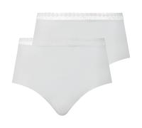 Chantelle Damen Taillen-Slip 2er Pack - Cozy Chic, unsichtbar, atmungsaktiv XL Weiß