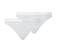 Chantelle Damen Tanga 2er Pack - Cozy Chic, unsichtbar, atmungsaktiv Weiß L