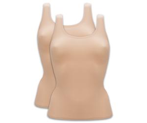 Chantelle Damen Top 2er Pack - Unterhemd, SoftStretch, nahtlos, Einheitsgröße 34-44 Nude One Size