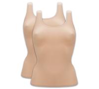 Chantelle Damen Top 2er Pack - Unterhemd, SoftStretch, nahtlos, Einheitsgröße 34-44 Nude / One Size One size Nude