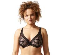 Chantelle Damen True Lace Comfort Plunge-BH, Undurchsichtige, Schwarz, 70G