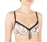 Chantelle Flowers Underwire Bikini Bra Weiß m Blumen E 90 Damen