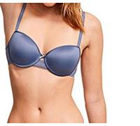 Chantelle - Le Marais - T-Shirt-BH mit Memory Form - Bleu Orage, Größe 70G, Farbe Bleu Orage