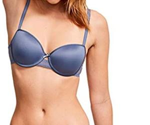 Chantelle - Le Marais - T-Shirt-BH mit Memory Form - Bleu Orage, Größe 70G, Farbe Bleu Orage