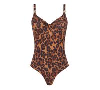 Chantelle Lingerie - Sauvage Bedeckender Bügel-Badeanzug white leopard - Gr. - 80 D