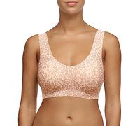 Chantelle SOFTSTRETCH, Bustier Mit Soft Cups, V-Ausschnitt, Unnsichtbare Unterwäsche für Damen, XL/2XL, Leo Neutral