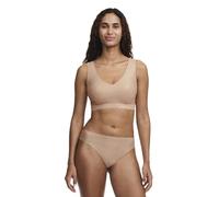 Chantelle Weicher, dehnbarer, gepolsterter V-Ausschnitt BH, Leoparden-Schimmer, XL/XXL