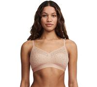 Chantelle Womens Norah Supportive Wirefree Bra, Nude Blush, 40E US