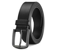 CHAOREN Ledergürtel Herren, Gürtel Herren Leder 35mm für Lässige Jeans | Solide Zinklegier Schnalle, Hochwertiger Leder, Lässiger Jeansgürtel, Geschenkbox, Klassischer Hosengürtel, Freizeit Alltag