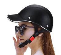Chapeaux De Moto - Open Face Retro Baseball Caps Half Safety Hat | Protection De La Tête Réglable Équipement D'équitation D'extérieur Pour Adultes Cyclisme Et Sports, Planche À Roulettes