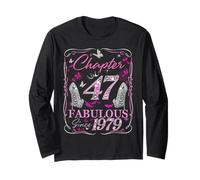 Chapter 47 Fabulous Since 1979 High Heel 47th Birthday Women Langarmshirt