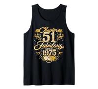 Chapter 51 Fabulous Since 1975 Floral 51st Birthday Women Tank Top