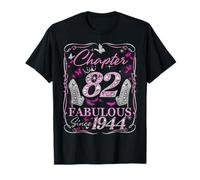 Chapter 82 Fabulous Since 1944 High Heel 82nd Birthday Women T-Shirt
