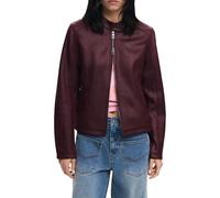 Desigual Damenjacke Bordeaux Winterkollektion mit Reißverschluss und Taschen - Größe: XS