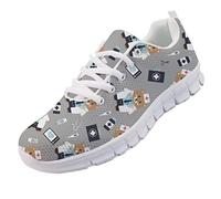 chaqlin Krankenschwester Bär Sneaker Running Sneakers für Damen Schuhe Outdoor Sport Casual Jogging Loafer Damen Mädchen Trainer Back to School Geschenke Größe EU40