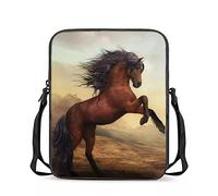 chaqlin Kuriertasche für Jungen und Mädchen, Mini-Crossbody-Taschen für Kinder, Crazy Horse, Einheitsgröße, Umhängetasche