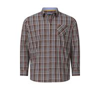 Langarmhemd CHARLES COLBY "Hemd DUKE MALACHAI", Herren, Gr. 7XL, weit, rot (dunkelrot kariert), Obermaterial: 100% Baumwolle CO., Langarm, Hemden, im Karo-Design (88649851-7XL) dunkelrot kariert