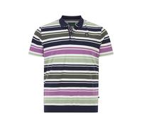 Poloshirt CHARLES COLBY "Poloshirt EARL MORTBERT", Herren, Gr. XXXL, blau (dunkelblau gestreift), Obermaterial: 100% Baumwolle CO., comfort fit normal, ohne Ausschnitt, Shirts (79334831-XXXL) dunkelbl