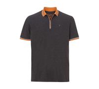 Charles Colby Herren Poloshirt Earl Pat dunkelgrau 3XL (XXXL) - 64/66