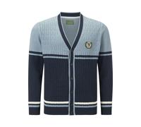 Charles Colby Herren Strickjacke Duke Braymen blau 3XL (XXXL) - 64/66