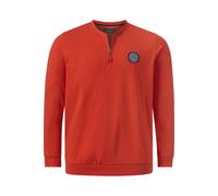 Charles Colby Comfort Fit Sweatshirt Ziporange, Einfarbig