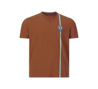 Rundhalsshirt CHARLES COLBY "T-Shirt EARL SULLIVAN", Herren, Gr. XXL, orange (dunkelorange), Obermaterial: 100% Baumwolle CO., klassisch, comfort fit normal, Rundhals, Kurzarm, Shirts (58339802-XXL) d