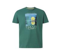 Charles Colby Comfort Fit T-Shirt Rundhals grün, Print