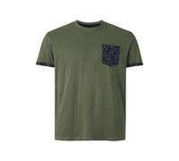 Charles Colby Comfort Fit T-Shirt Rundhals khaki, Einfarbig